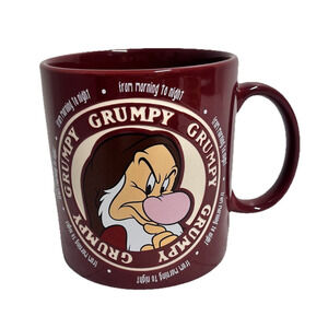 Disneyland WDW Resort Grumpy "From Morning To Night Coffee Mug Snow White Dwarfs